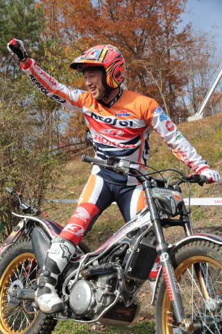 こういう笑顔はレース中では見られないでしょう。