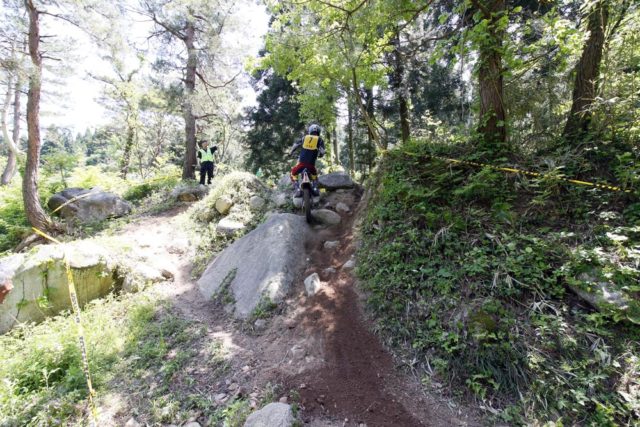 ここは昔々、全日本トライアルのセクションでした。