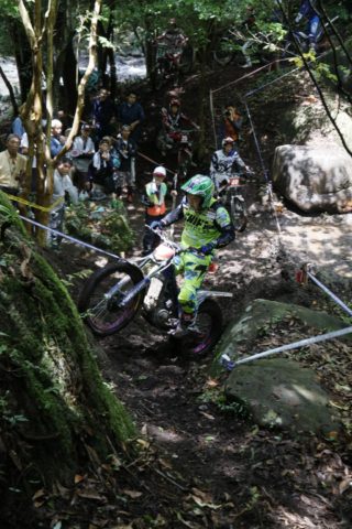 残念！無念の逆転2位、野崎史高選手。