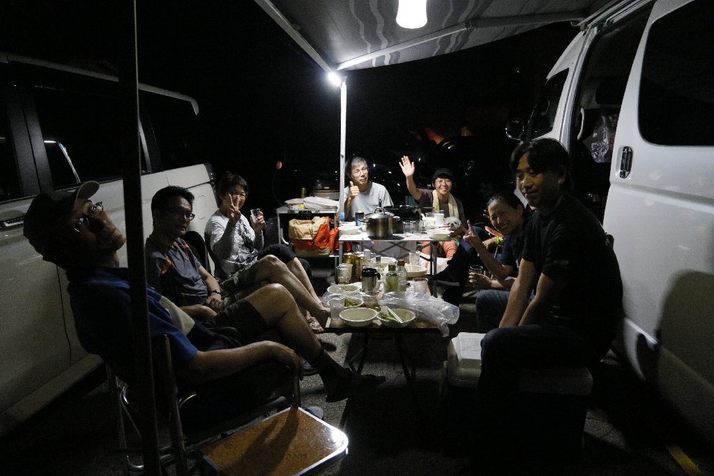 涼しい中で最高の語らい(実はいろいろ暴露話も…)ふふふ。