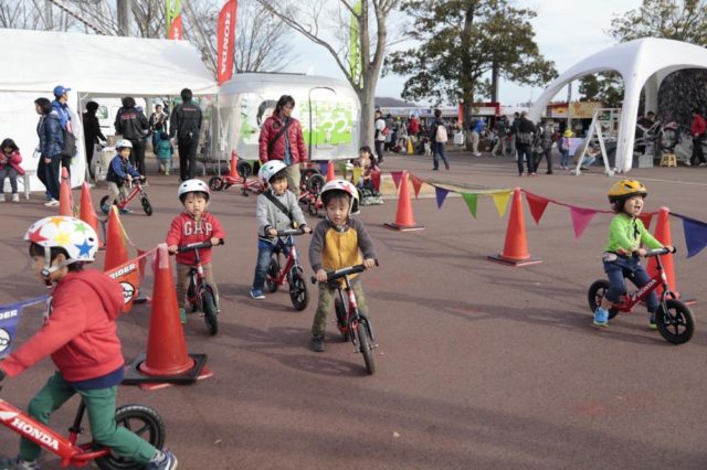 ストライダーも。君たち、立派なトライアルライダーになるんだよ。